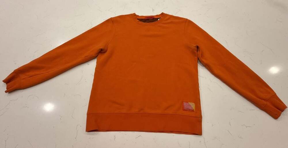 Scotch & Soda Sweatshirt Size L Orange Crewneck Pullover